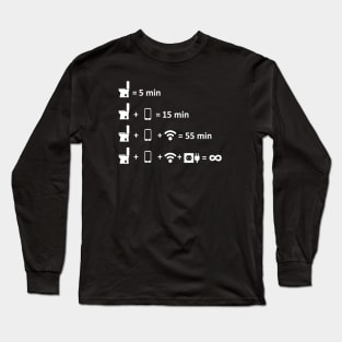 Funny Bathroom Schedule Long Sleeve T-Shirt